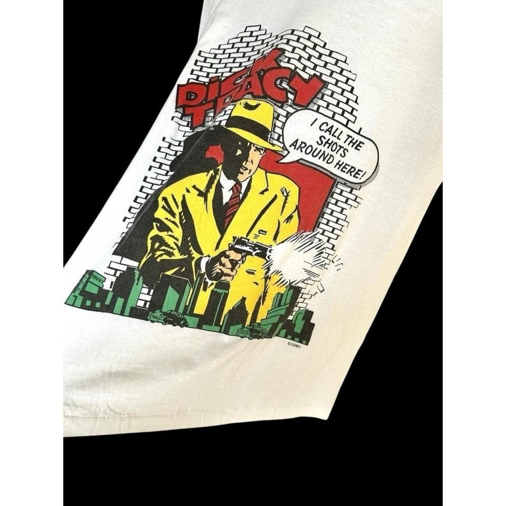 Vintage 90's Deadstock Disney Dick Tracy Single Stitch T-Shirt Sz Large *marks - Picture 6 of 8